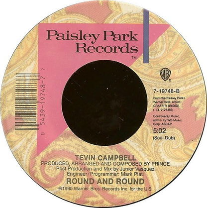 Tevin Campbell : Round And Round (7", Single)