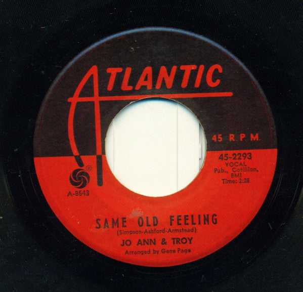 Jo Ann Campbell & Troy Seals : Same Old Feeling / Just Because (7")