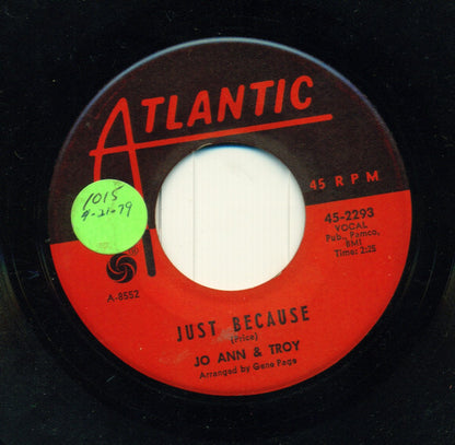 Jo Ann Campbell & Troy Seals : Same Old Feeling / Just Because (7")