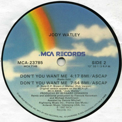 Jody Watley : Don't You Want Me (12", Single, Gen)