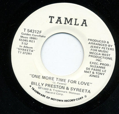 Billy Preston & Syreeta : One More Time For Love (7", Promo)