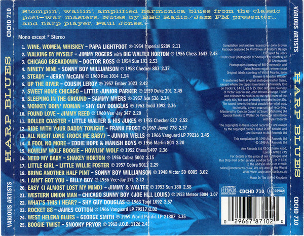 Various : Harp Blues (CD, Comp)