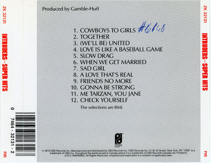 The Intruders : Super Hits (CD, Comp, RE)