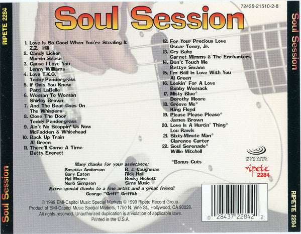 Various : Soul Session (CD, Comp)