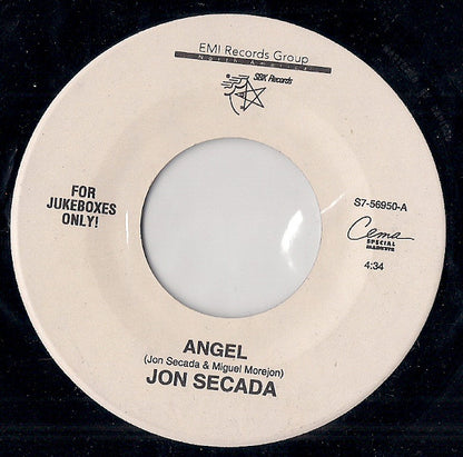 Jon Secada : Angel (7", Single, Jukebox)