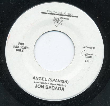 Jon Secada : Angel (7", Single, Jukebox)