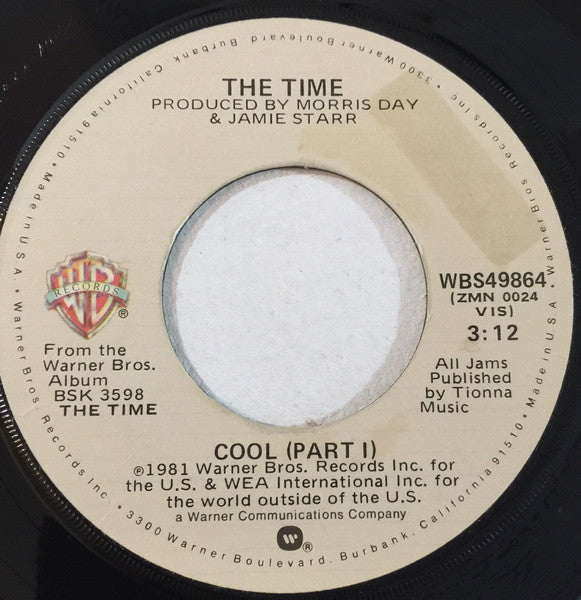 The Time : Cool (7", Single, Win)