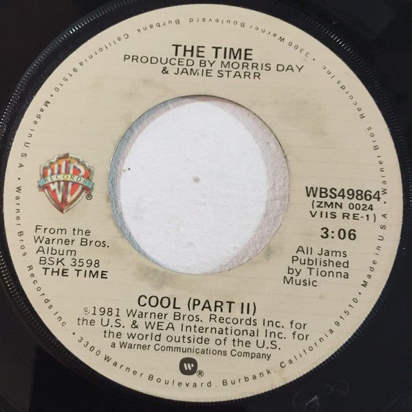 The Time : Cool (7", Single, Win)