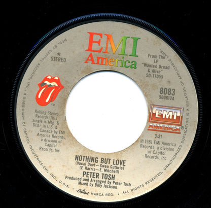 Peter Tosh With Gwen Guthrie : Nothing But Love (7")