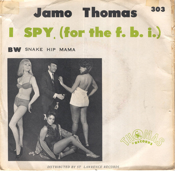 Jamo Thomas & His Party Brothers Orchestra : I Spy (For The FBI)  (7", Single)