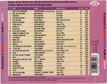 Various : The Golden Age Of American Rock 'n' Roll Volume 10 (CD, Comp)