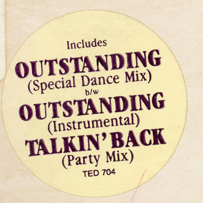 The Gap Band : Outstanding (12", Promo)