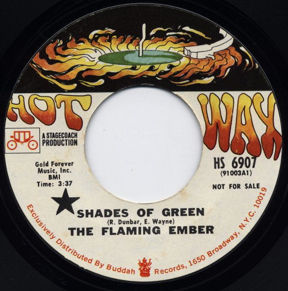 Flaming Ember : Shades Of Green (7", Promo, Styrene)