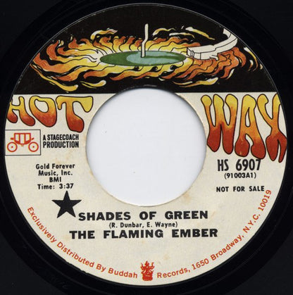 Flaming Ember : Shades Of Green (7", Promo, Styrene)