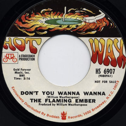 Flaming Ember : Shades Of Green (7", Promo, Styrene)