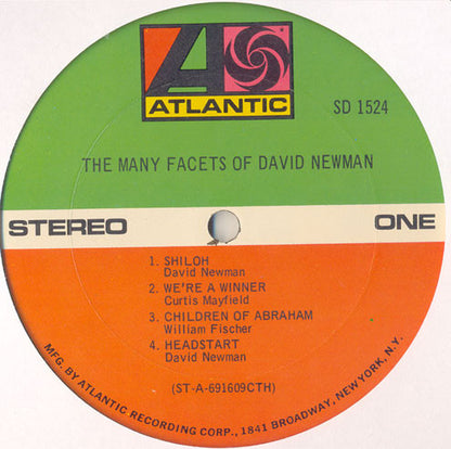 David "Fathead" Newman : The Many Facets Of David Newman (LP, Album, CTH)