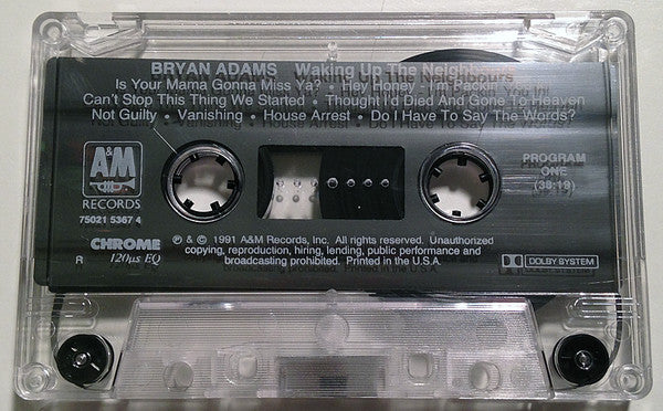 Bryan Adams : Waking Up The Neighbours (Cass, Album)