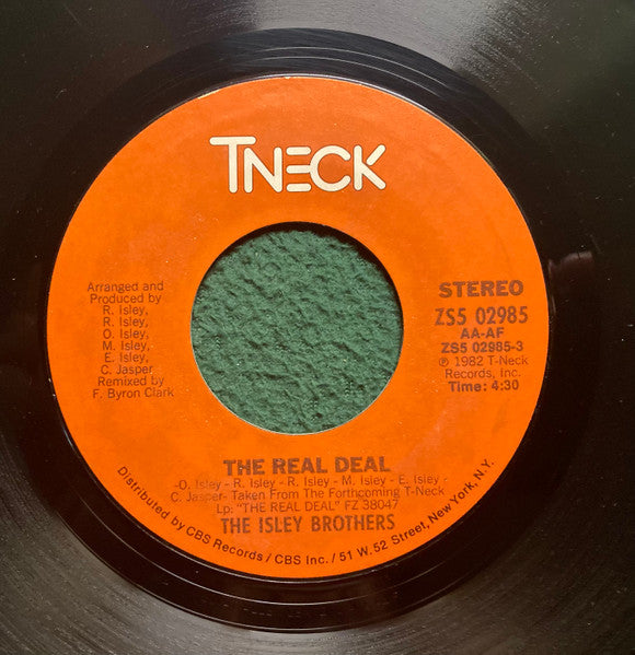 The Isley Brothers : The Real Deal (7", Styrene, Pit)