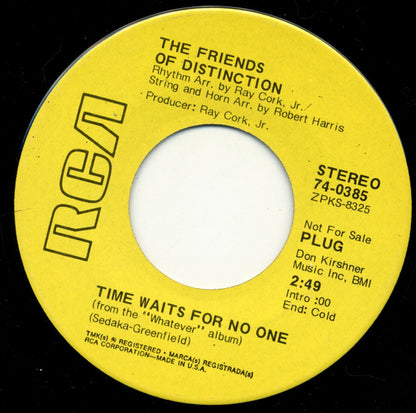 The Friends Of Distinction : Time Waits For No One / New Mother Nature (7", Promo)