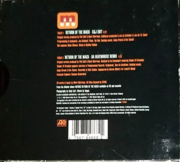 Mark Morrison : Return Of The Mack (CD, Single)