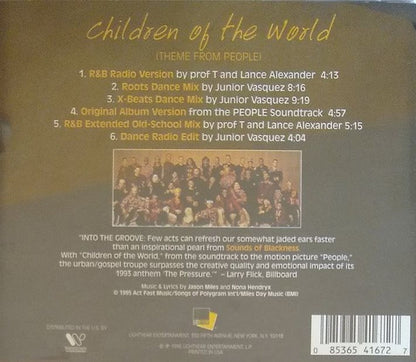 Sounds Of Blackness : Children Of The World (Theme From People) (CD, Maxi)