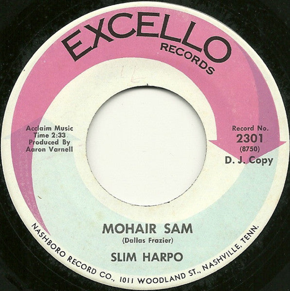 Slim Harpo : Mohair Sam (7", Promo)