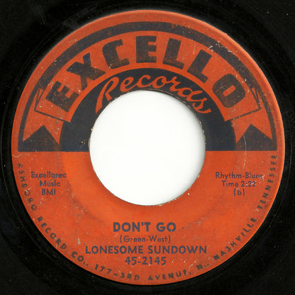 Lonesome Sundown : I Stood By (7")