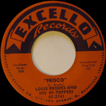 Louis Brooks And His Hi-Toppers : Overton-Lea Drive (7")