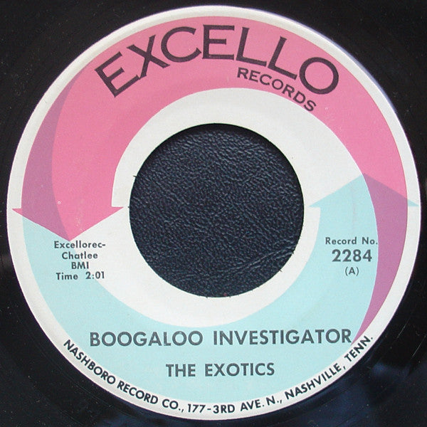 The Exotics (6) : Boogaloo Investigator (7", Single)