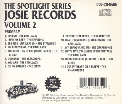 Various : Spotlite On Josie Records, Volume 2 (CD, Comp)