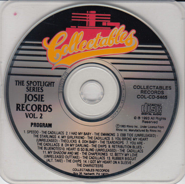 Various : Spotlite On Josie Records, Volume 2 (CD, Comp)