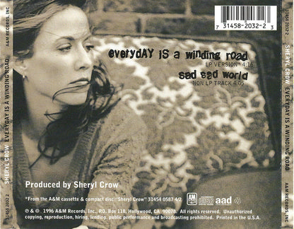 Sheryl Crow : Everyday Is A Winding Road (CD, Single)
