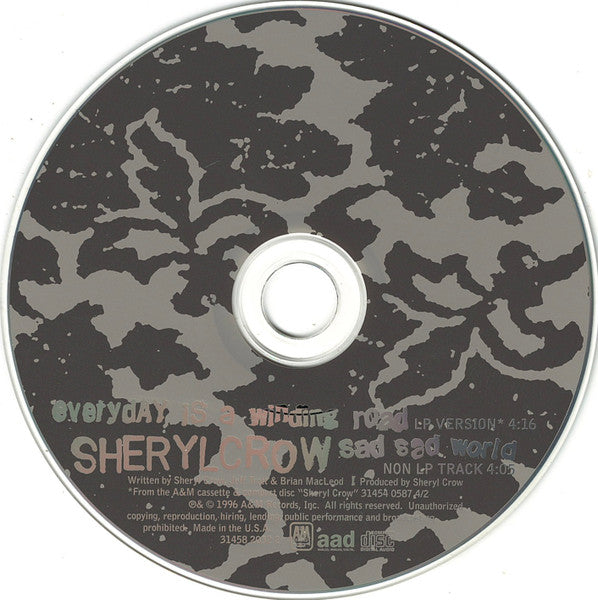 Sheryl Crow : Everyday Is A Winding Road (CD, Single)