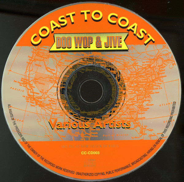 Various : Coast To Coast Doo Wop & Jive (CD, Comp)