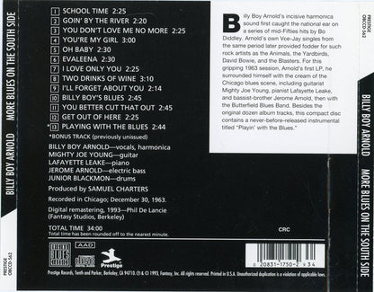 Billy Boy Arnold : More Blues On The South Side (CD, Album, Club, RE, RM)