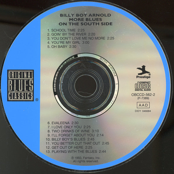 Billy Boy Arnold : More Blues On The South Side (CD, Album, Club, RE, RM)