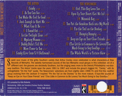 The Astors Meet The Newcomers : Sweet Soul From Memphis (CD, Comp, Mono, Promo)