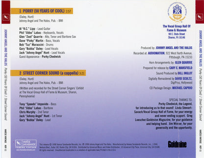Johnny Angel & The Halos : Porky (50 Years Of Cool) / Street Corner Sound (CD)