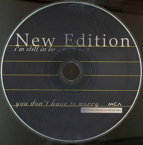 New Edition : I'm Still In Love With You / You Don't Have To Worry (CD, Single, UNI)