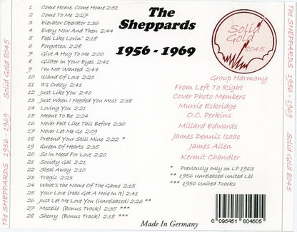 The Sheppards : The Sheppards 1956-1959 (CDr, Comp, Ltd)