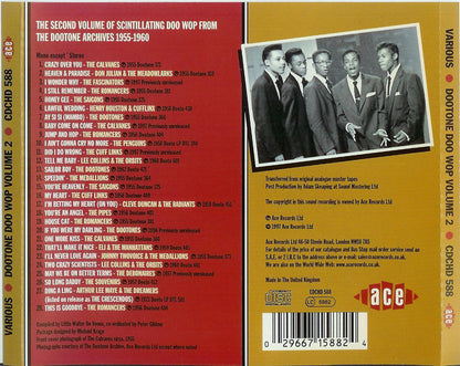 Various : Dootone Doo Wop Volume 2 (CD, Comp)