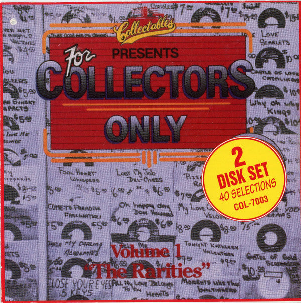 Various : 'Collectables' Presents 'For Collectors Only':  Volume 1 "The Rarities" (2xCD, Comp, Nim)