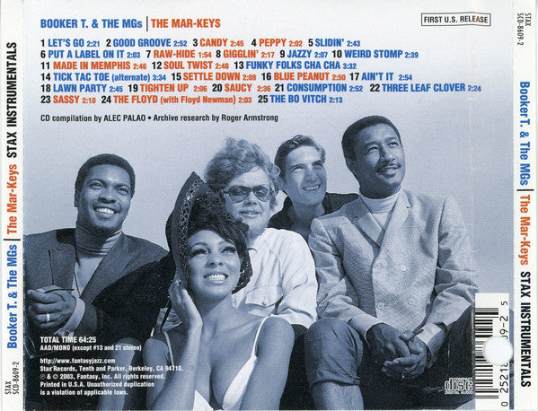 Booker T & The MG's | The Mar-Keys : Stax Instrumentals (CD, Comp, Mono, Promo)