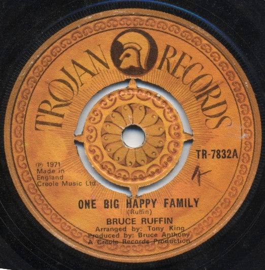 Bruce Ruffin : One Big Happy Family / Heaven Child (7")