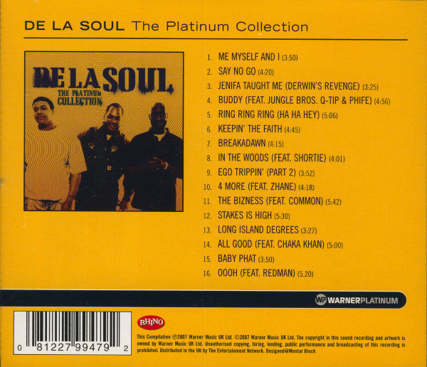 De La Soul : The Platinum Collection (CD, Comp)