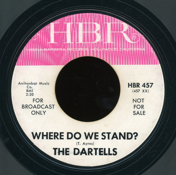The Dartells : Clap Your Hands (7", Promo, Styrene, All)