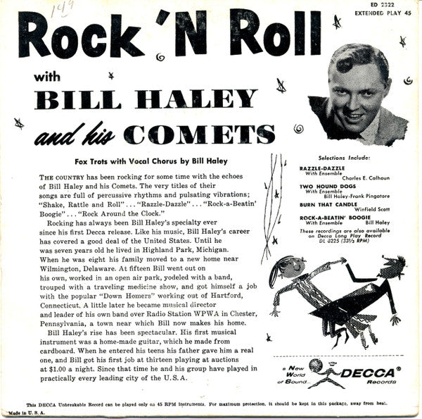 Bill Haley And His Comets : Rock 'N Roll (7", EP)