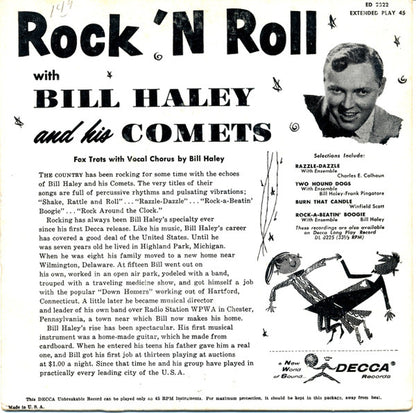 Bill Haley And His Comets : Rock 'N Roll (7", EP)