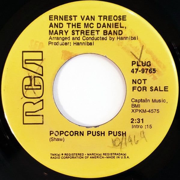 Ernest Vantrease And The Mc Daniel, Mary Street Band : Popcorn Push Push / Medicine Man (7", Promo)