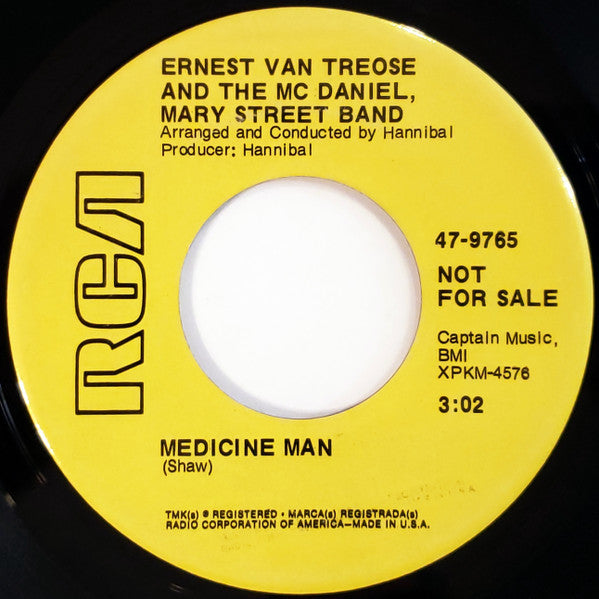 Ernest Vantrease And The Mc Daniel, Mary Street Band : Popcorn Push Push / Medicine Man (7", Promo)